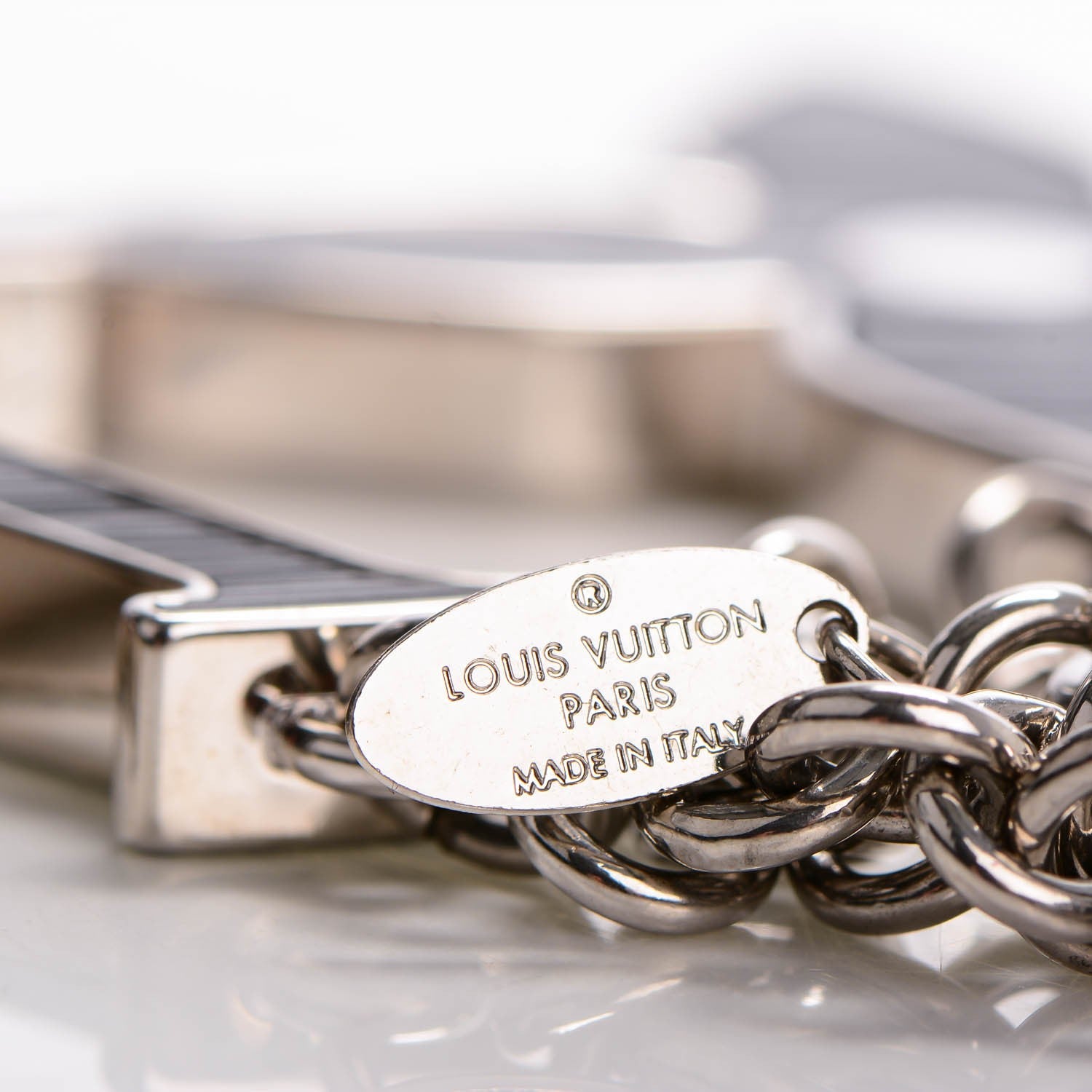 Louis Vuitton Fleur d'Epi Bag Charm Black 3 of 5
