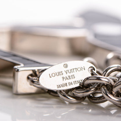 Louis Vuitton Fleur d'Epi Bag Charm Black 3 of 5