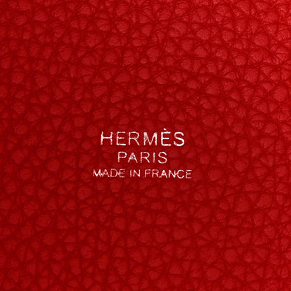 Hermes Taurillon Clemence Picotin Lock 18 PM Vermillon 6 of 11