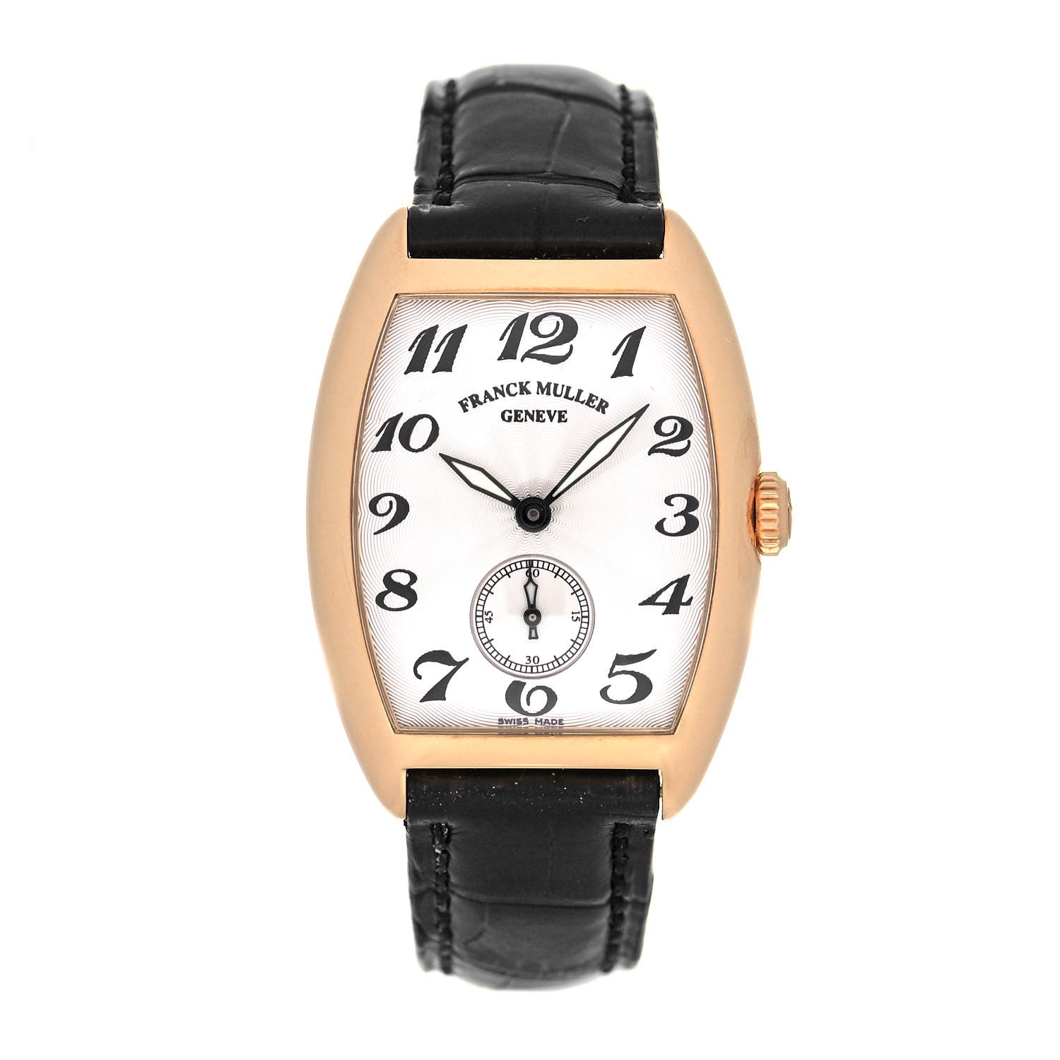 Franck Muller 18K Yellow Gold Alligator 29mm Casablanca Sahara Automatic Watch 7502S6 1 of 5