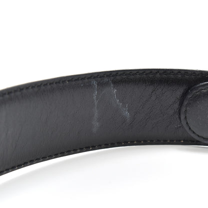 Gucci Calfskin Horsebit Selleria Belt 75 30 Black 4 of 6