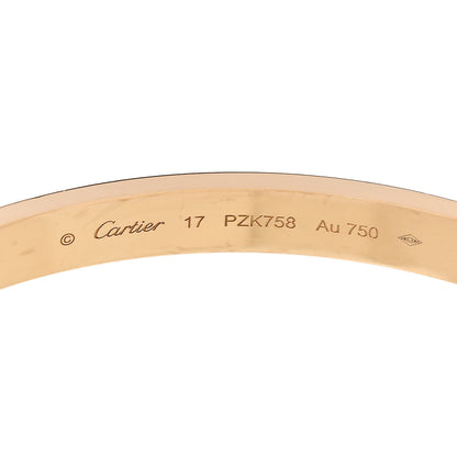 Cartier 18K Yellow Gold LOVE Bracelet 17 4 of 5