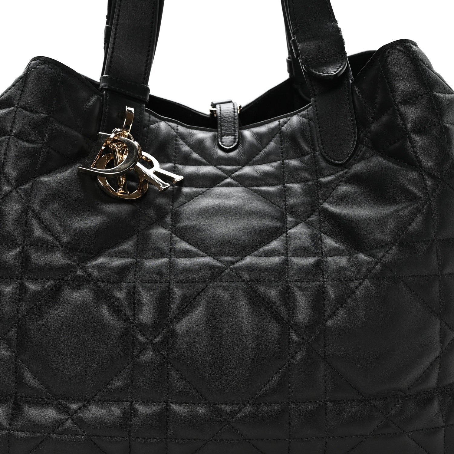 Christian Dior Calfskin Macrocannage Large Toujours Black 10 of 12