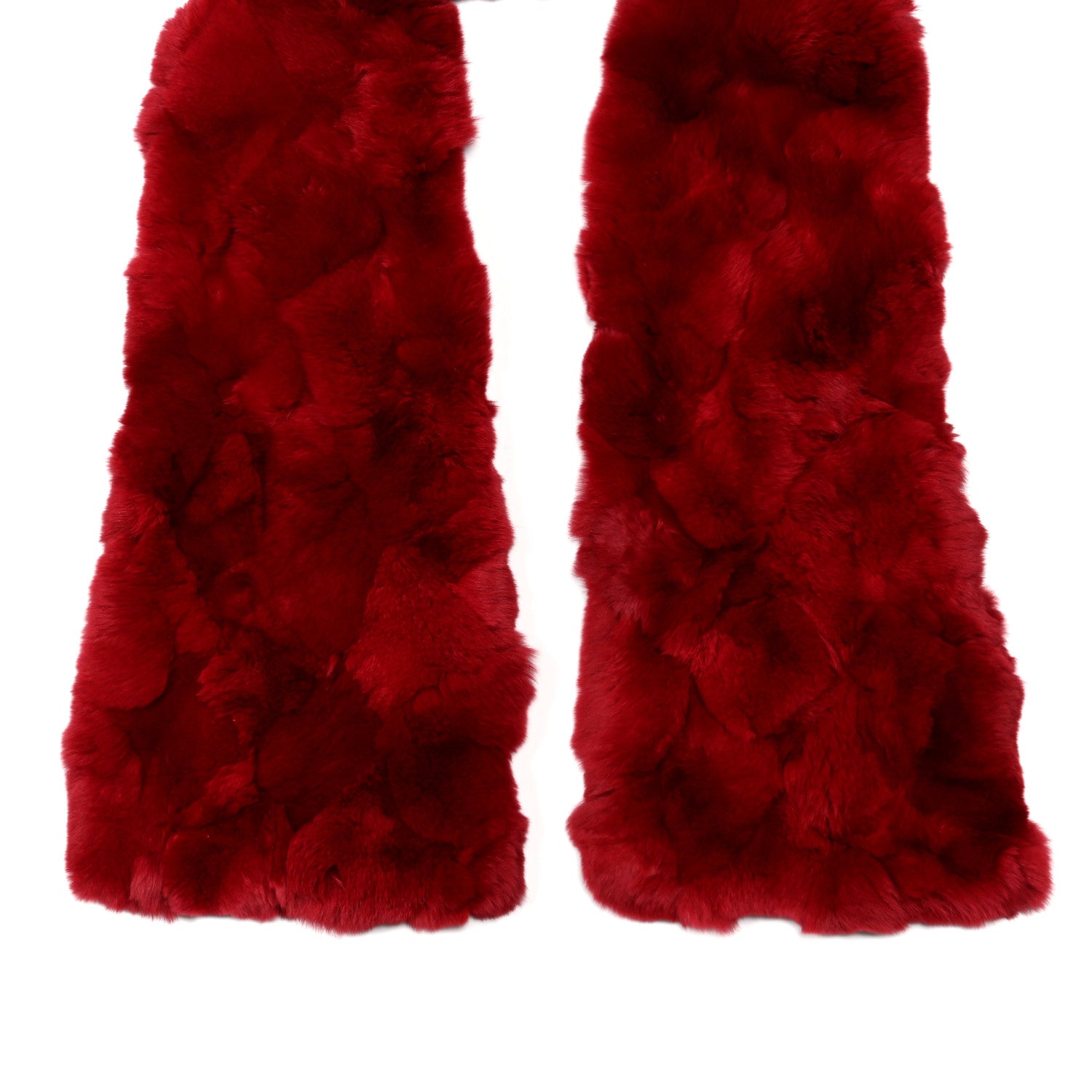 Chanel Mink Fur Scarf Red 2 of 3