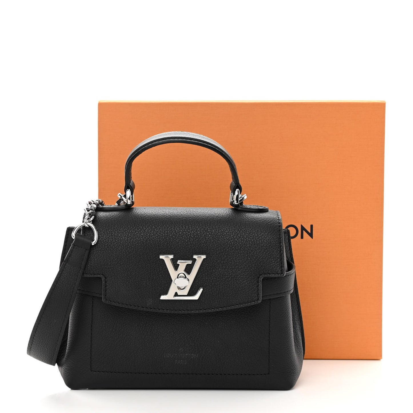Calfskin Lockme Ever Mini Black