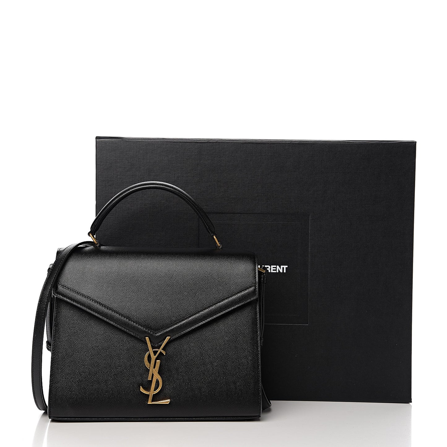 Grain de Poudre Medium Classic Monogram Cassandra Top Handle Black Rouge Legion
