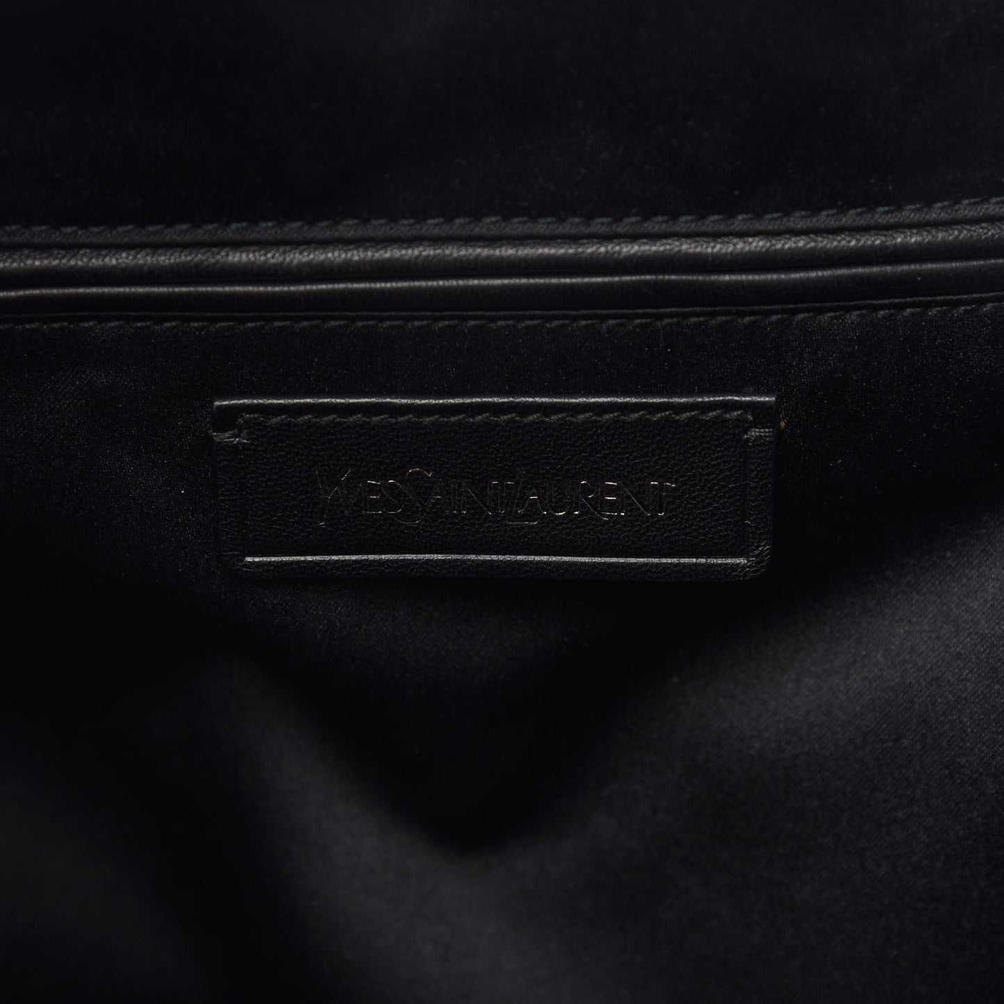 Suede Fox Fur Medium Easy Sac Black