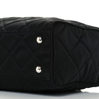 Prada Nylon Tessuto Impuntu Quilted Shoulder Bag Black 9 of 9