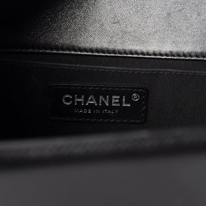 Chanel Lambskin Quilted Medium Boy Flap Black 8 of 10