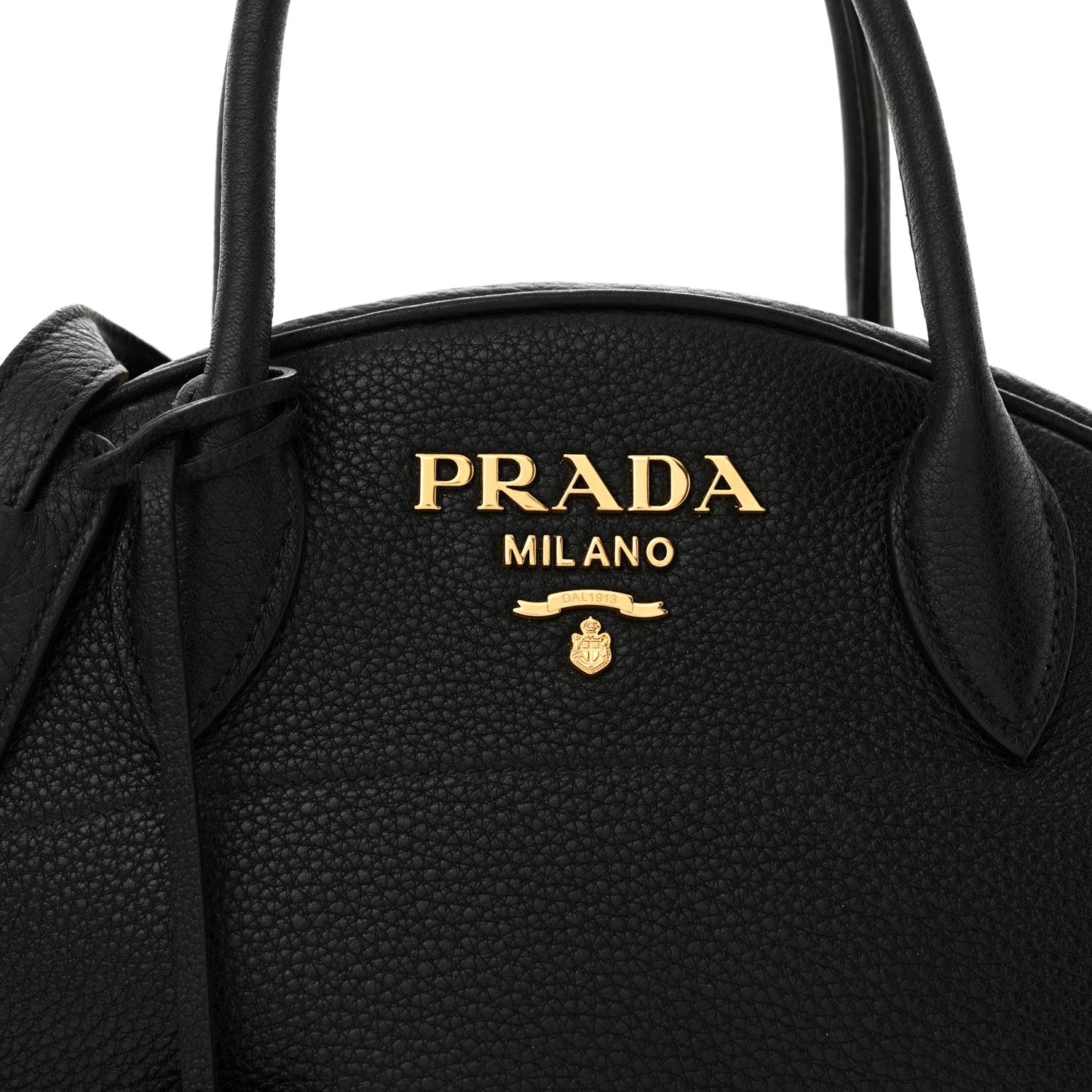 Prada Vitello Daino Bowler Black 8 of 14