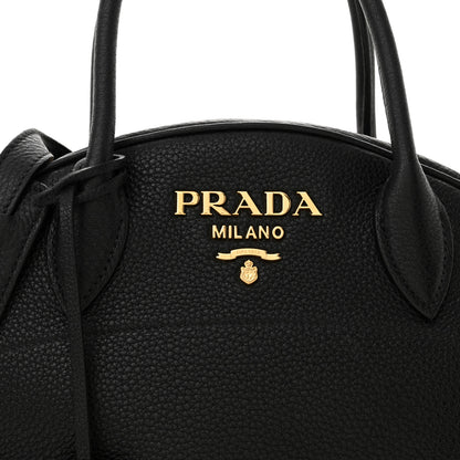 Prada Vitello Daino Bowler Black 8 of 14