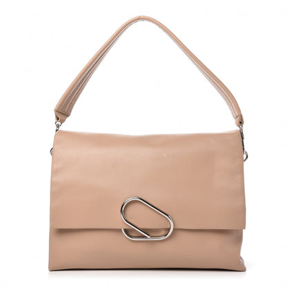 3.1 Phillip Lim Calfskin Oversized Alix Shoulder Bag Beige 1 of 19