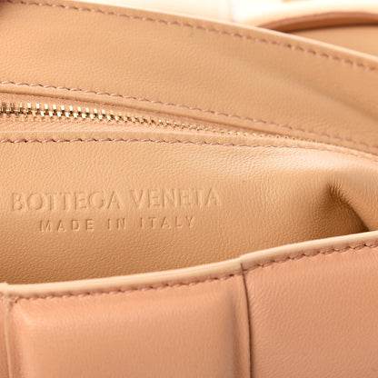 Bottega Veneta Lambskin Maxi Intreccio Padded Chain Cassette Crossbody Bag Almond 6 of 8