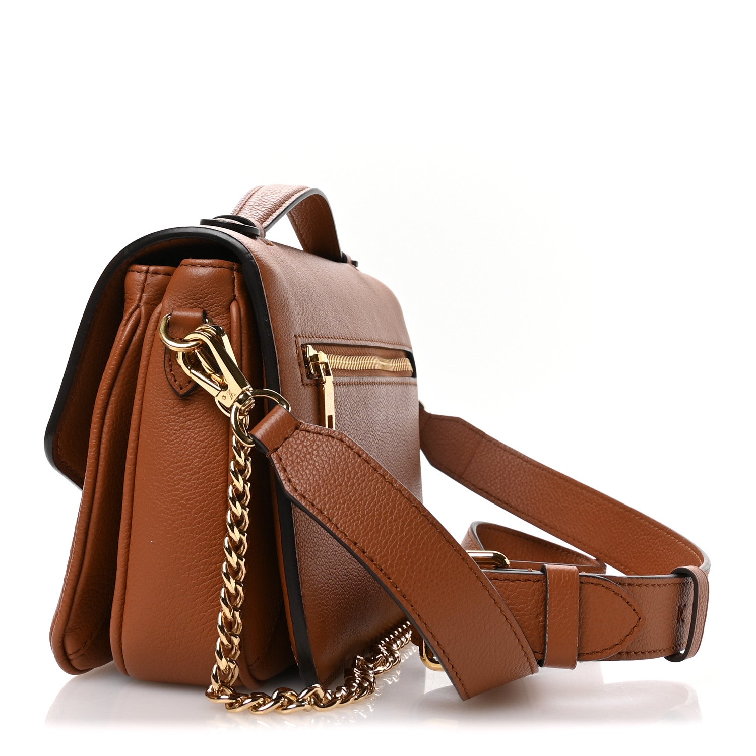 Louis Vuitton Grained Calfskin Lockme Oxford Cognac 3 of 10