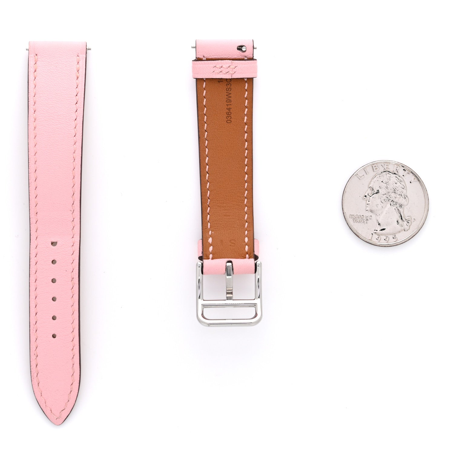 Hermes Swift Heure H Hour Watch Strap Rose Sakura 2 of 4