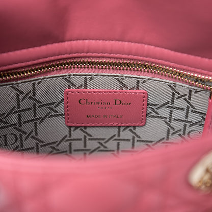 Christian Dior Lambskin Cannage Small My ABCDior Lady Dior Pink Honey 5 of 9