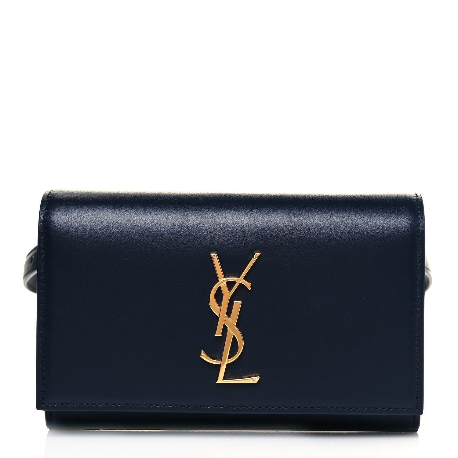 Saint Laurent Smooth Calfskin Monogram Kate Belt Bag Deep Marine 1 of 8