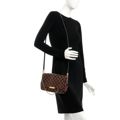 Louis Vuitton Damier Ebene Favorite MM 3 of 15