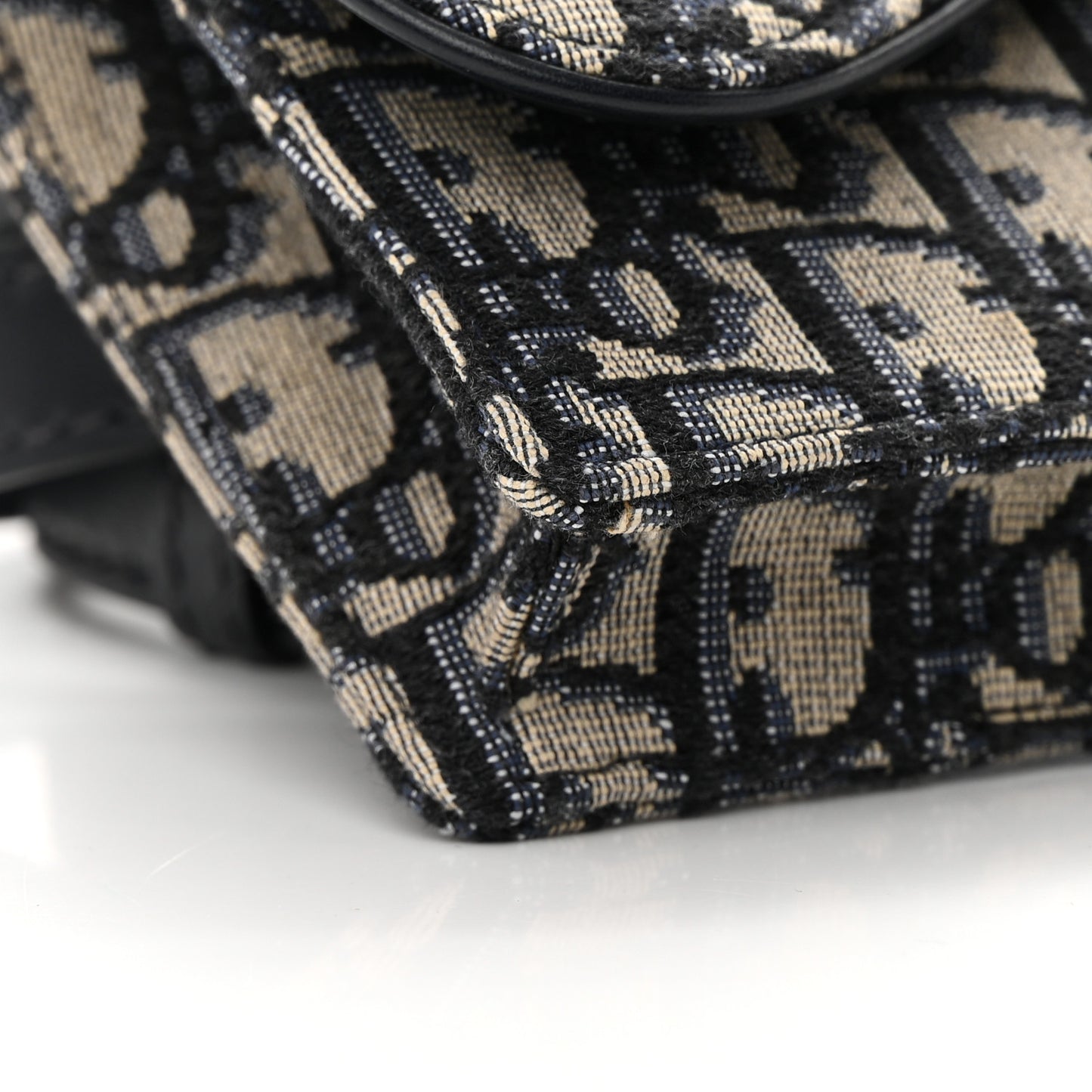 Oblique Saddle Belt Bag Blue