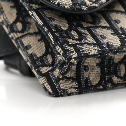 Christian Dior Oblique Saddle Belt Bag Blue 10 of 13