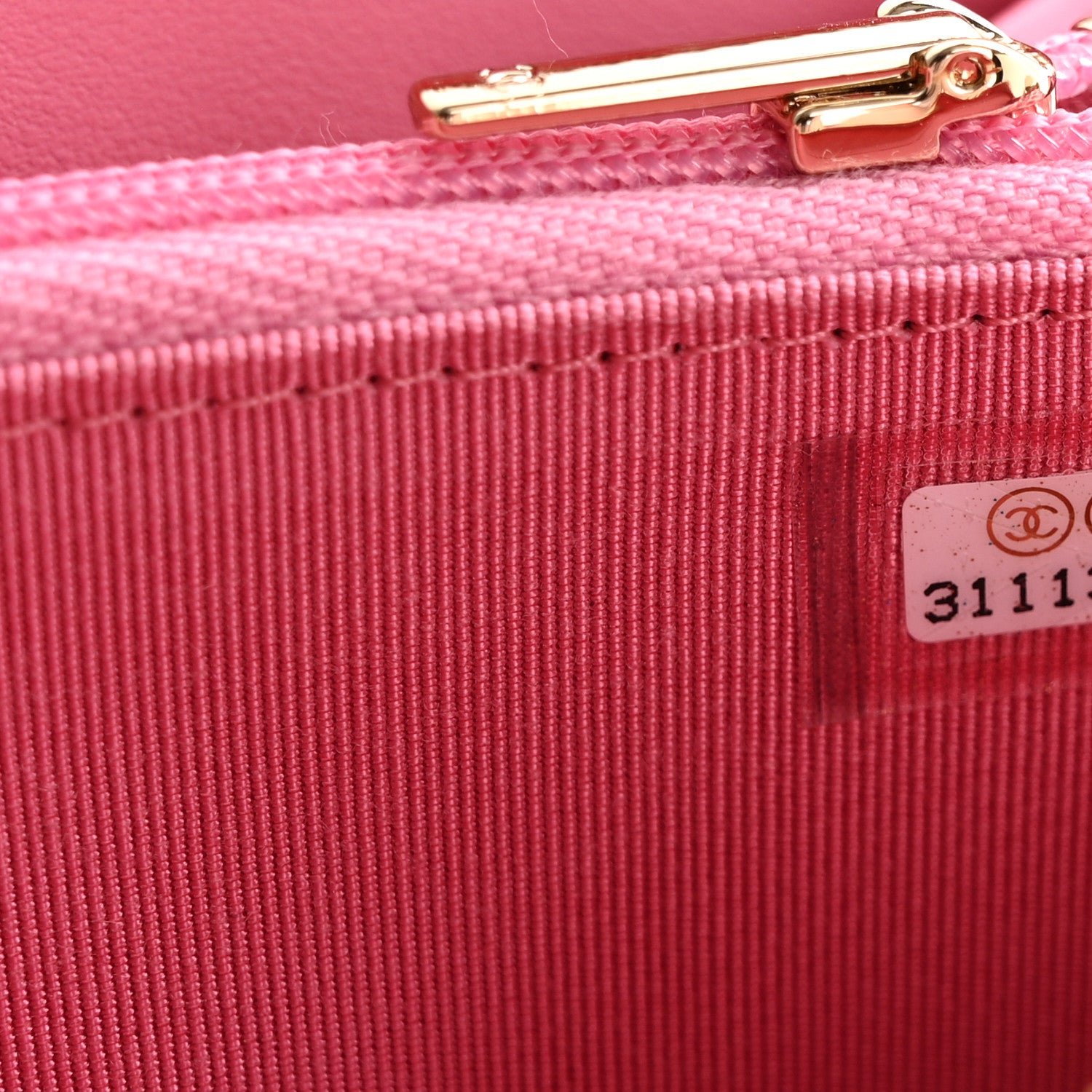 Chanel Caviar Quilted Medium Zip Around Wallet Pink 8 of 8
