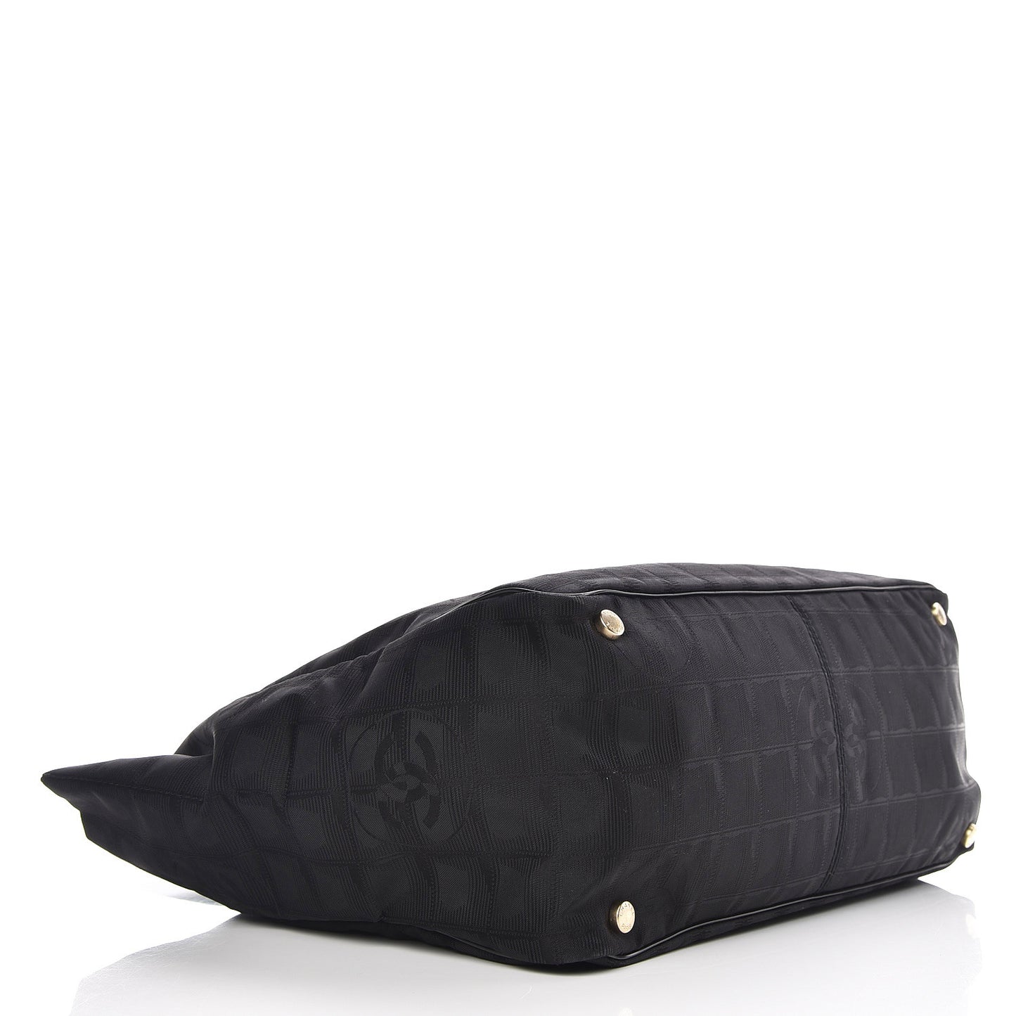 Nylon Large Travel Tote Black