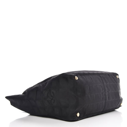 Chanel Nylon Large Travel Tote Black 4 of 10