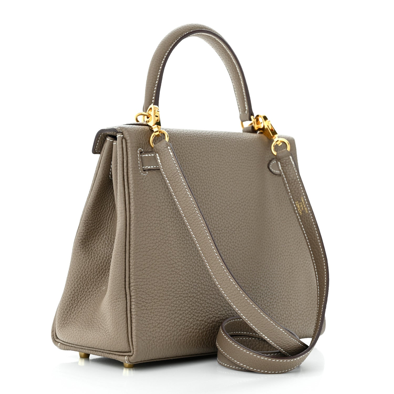 Hermes Togo Kelly Retourne 25 Etoupe 3 of 14
