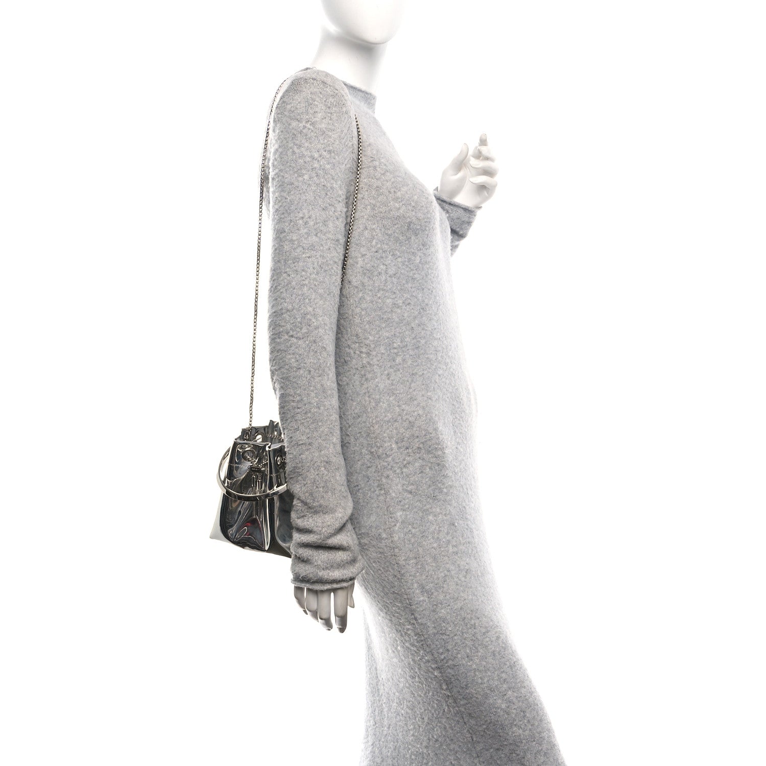 Jimmy Choo Metallic Patent Bon Bon Bag Silver 1779042 – FASHIONPHILE