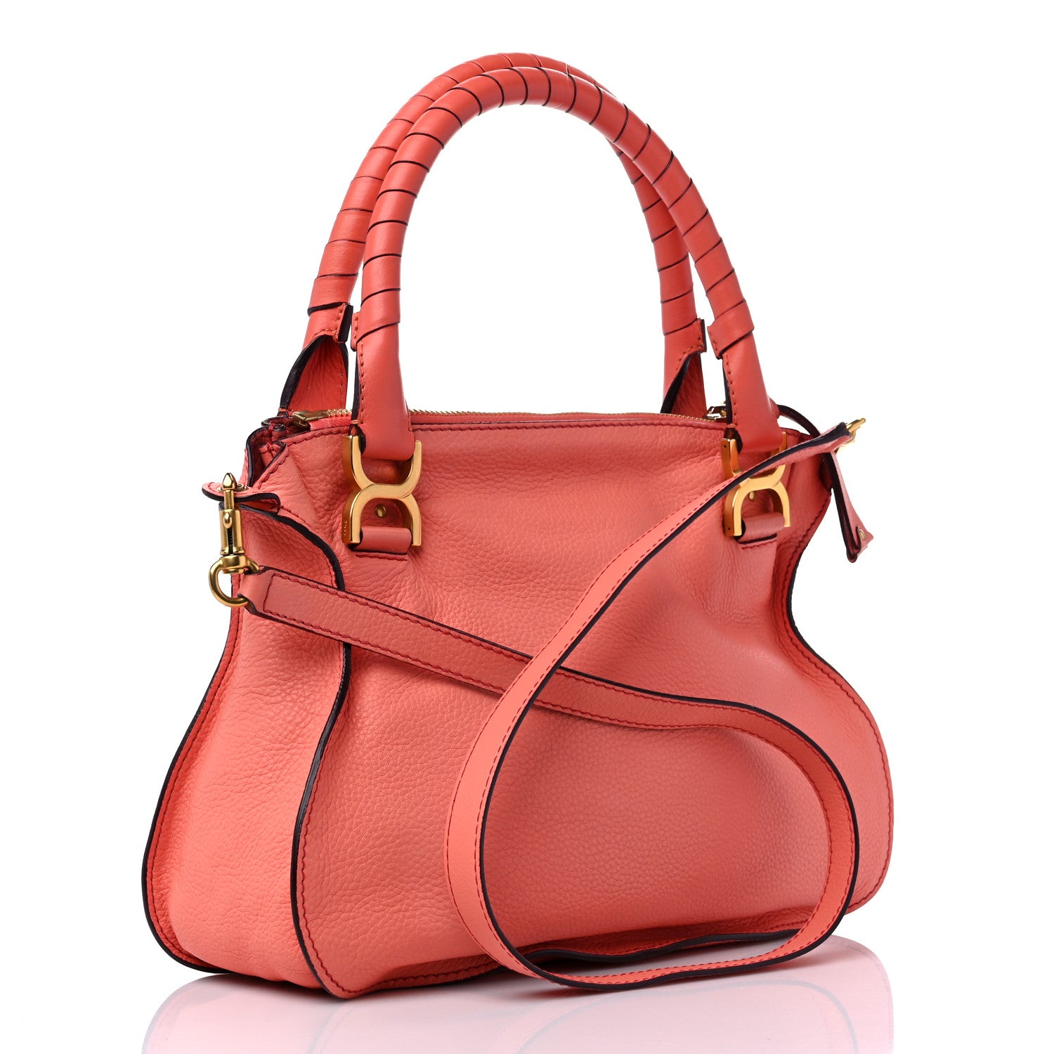 Chloe Calfskin Medium Marcie Satchel Pink 3 of 12