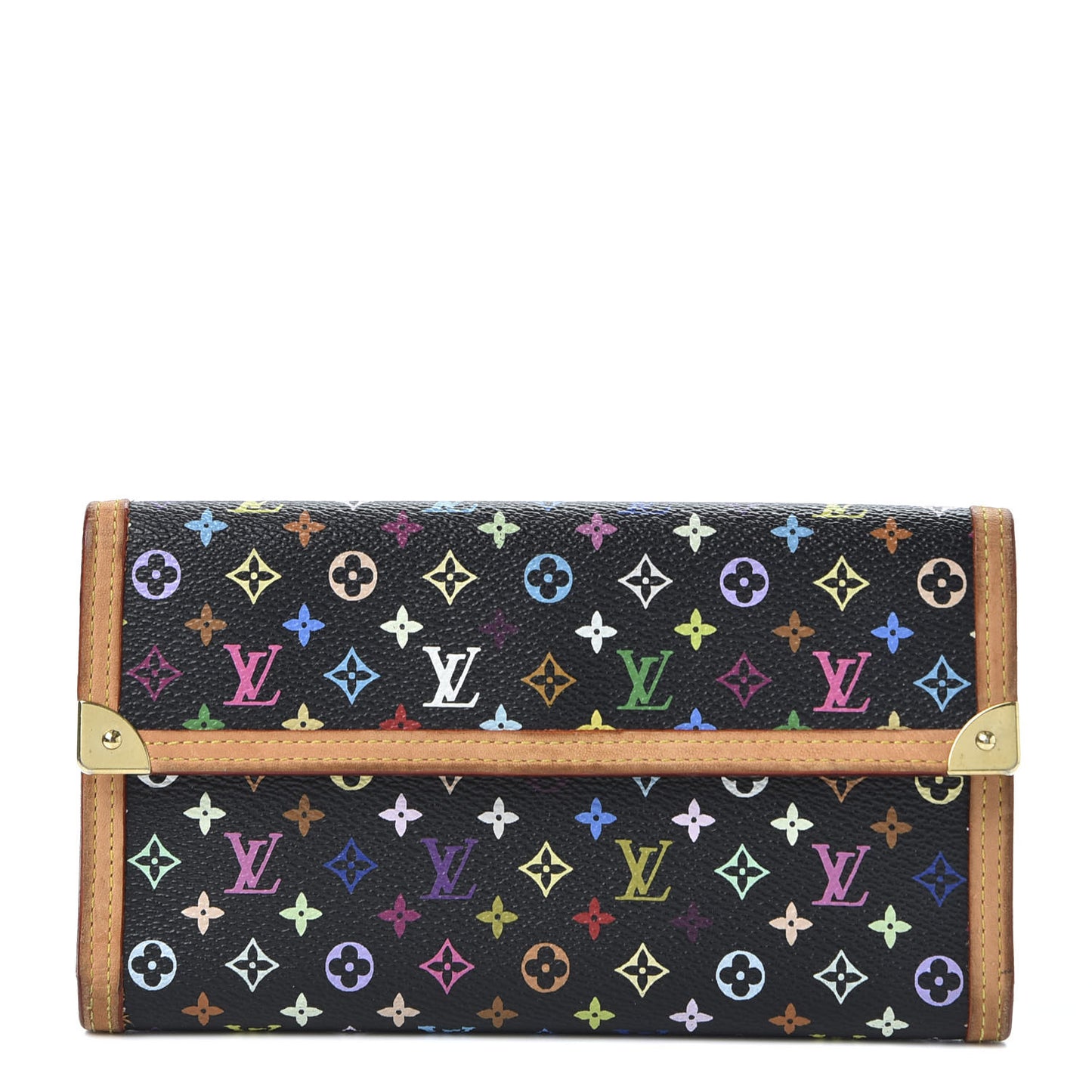 Monogram Multicolor Porte Tresor International Wallet Black