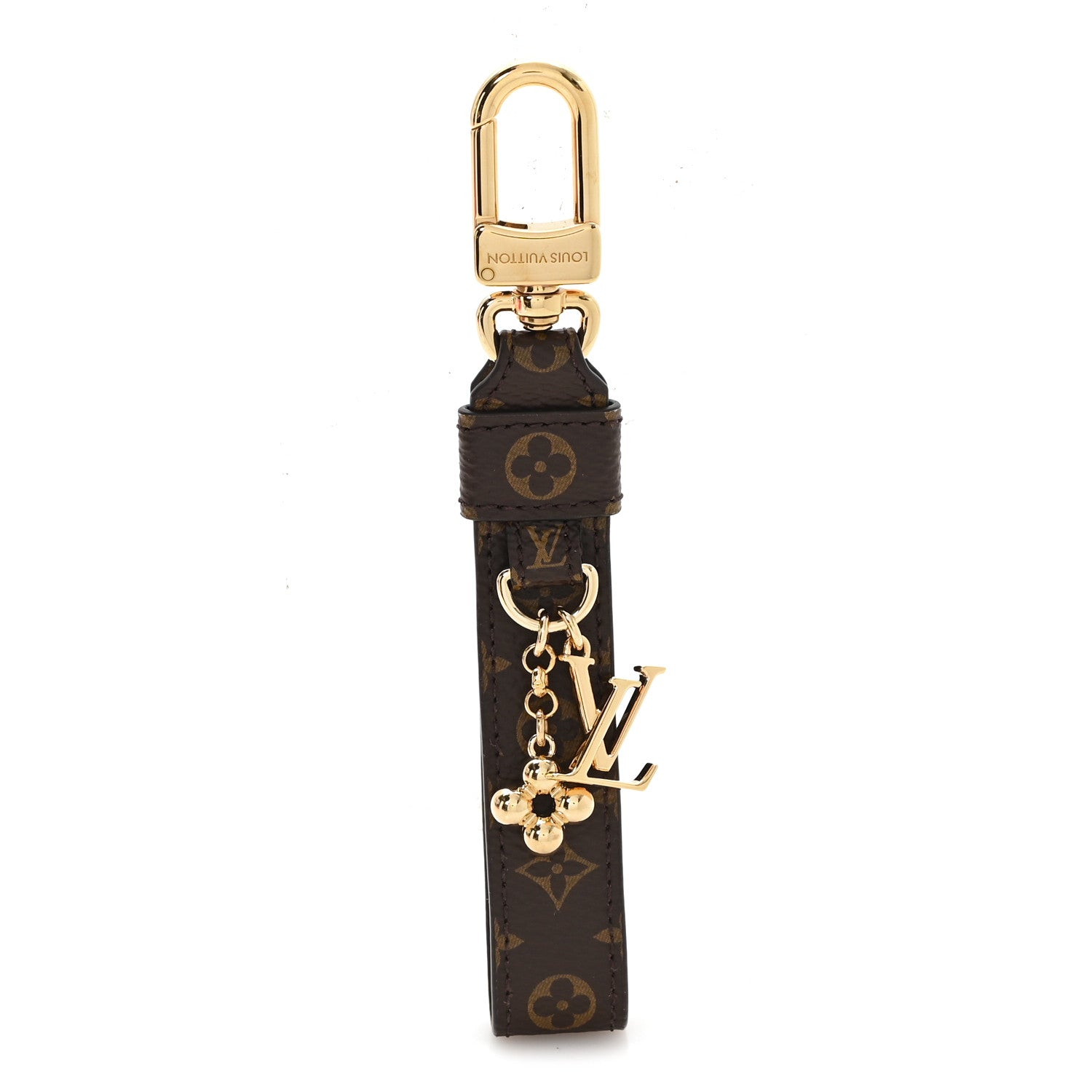 Louis Vuitton Monogram LV Loop Dragonne Bag Charm Key Holder 1 of 3