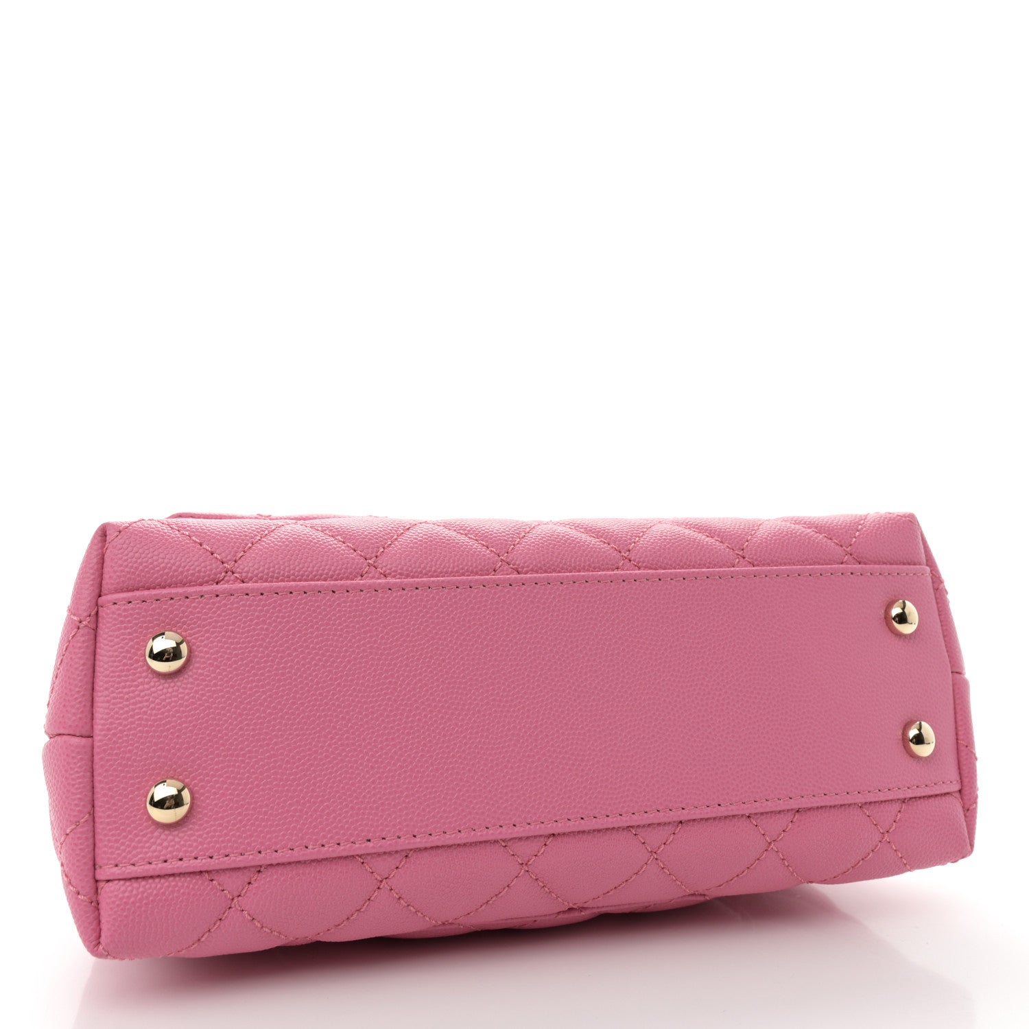 Chanel Caviar Lizard Embossed Quilted Mini Coco Handle Flap Pink 4 of 11
