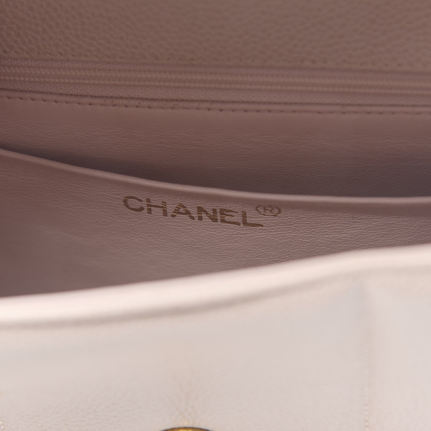 Chanel Caviar Vertical Quilted Kelly Flap Bag Light Beige 6 of 12