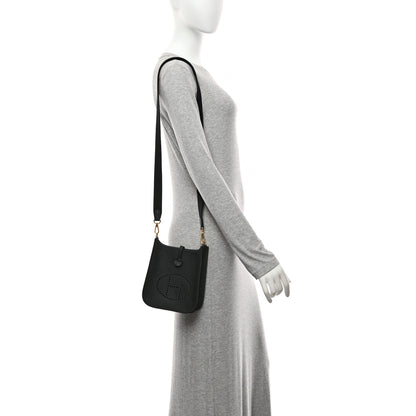Hermes Taurillon Clemence Evelyne TPM Black 2 of 11