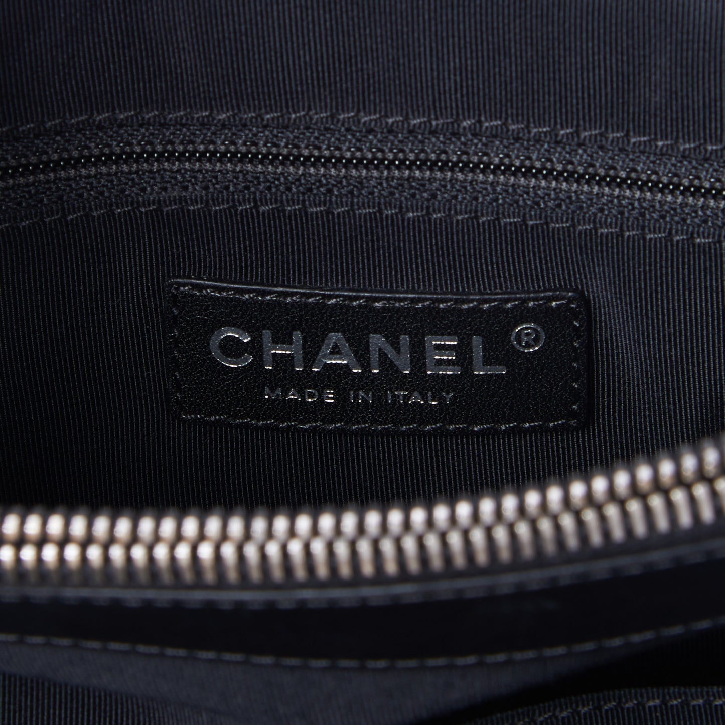 Glazed Calfskin Boy Tote Black