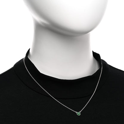 Tiffany Sterling Silver Aventurine Elsa Peretti Color by the Yard Pendant Necklace 2 of 4