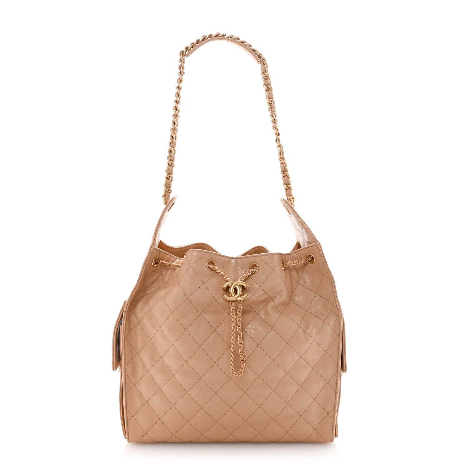 Chanel Caviar Quilted Medium Chanel 25 Handbag Beige 1 of 11