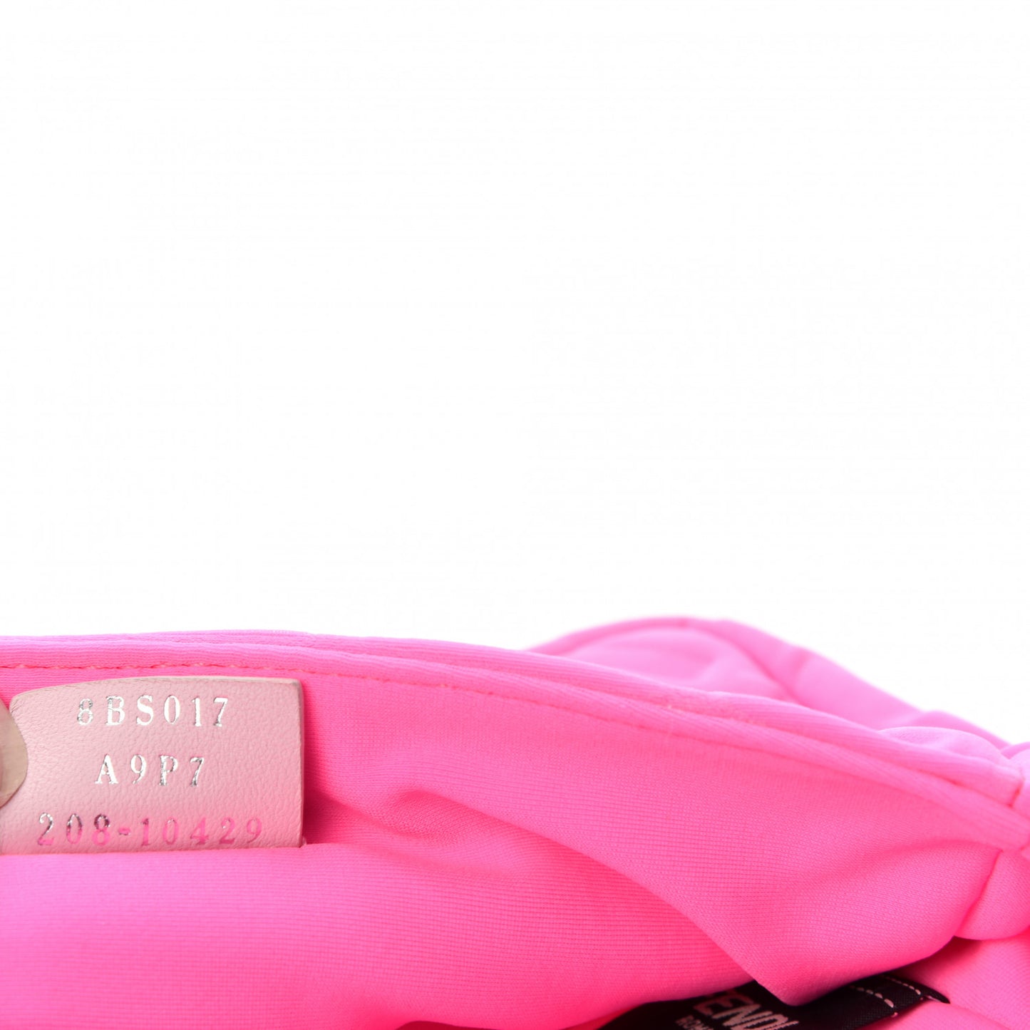 Lycra FF Embossed Mini Baguette Rosa Fluo