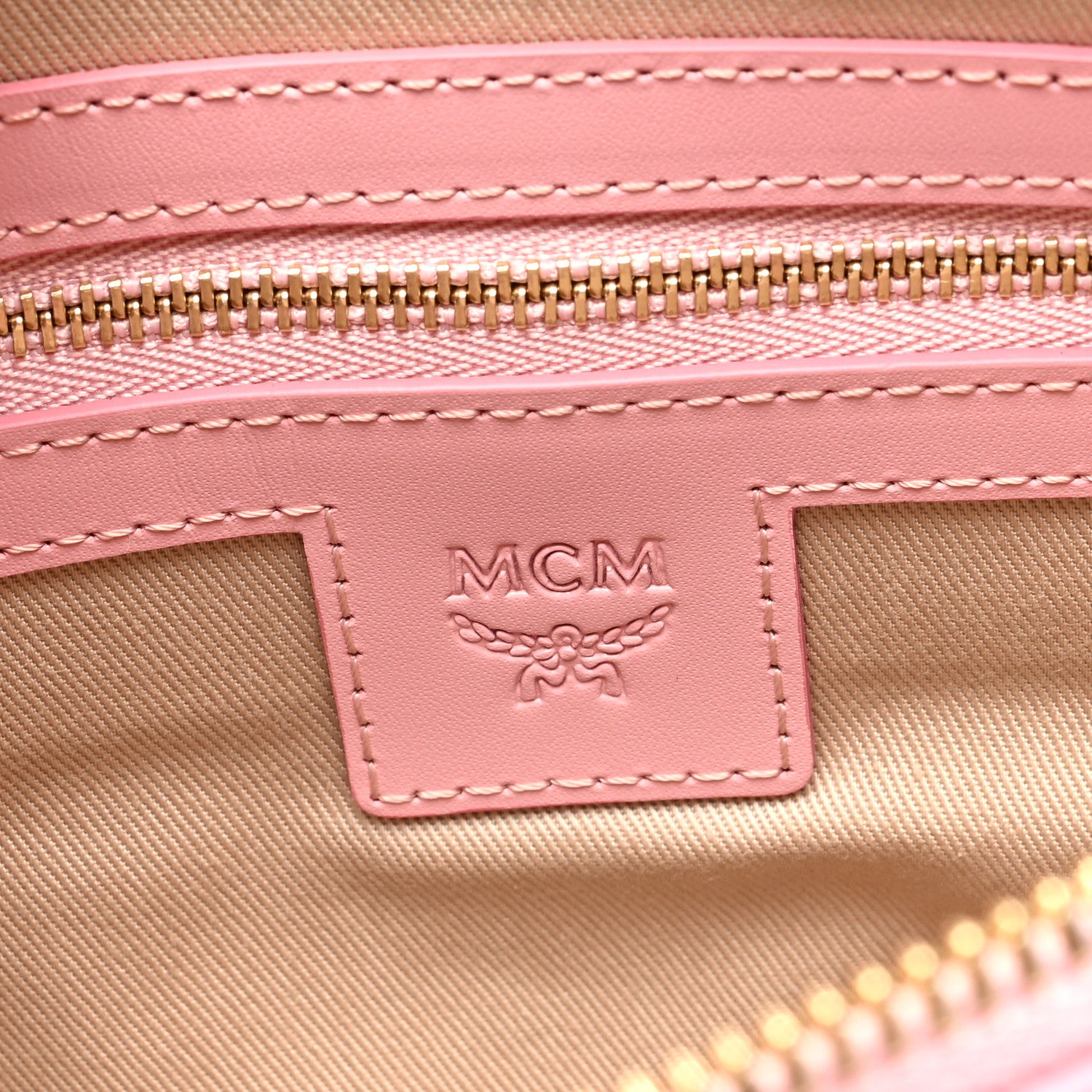MCM Visetos Medium Crossbody Pouch Soft Pink 6 of 9