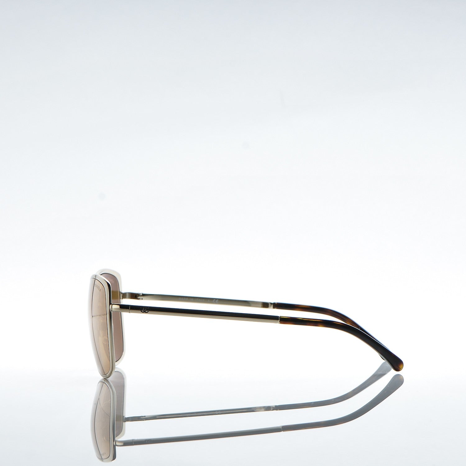 Chanel Metal Pilot Summer Sunglasses 4224 Gold 3 of 8