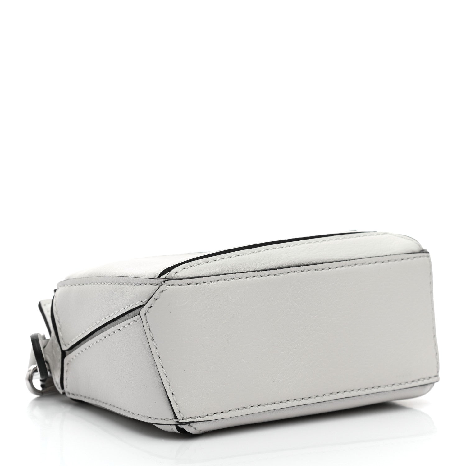 Loewe Calfskin Nano Puzzle Bag Soft White Black 4 of 9