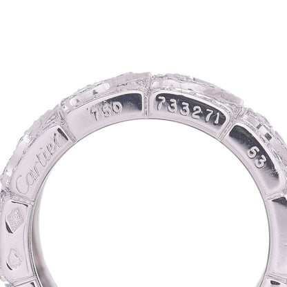 Cartier 18K White Gold Diamond Entrelaces Ring 53 6.25 4 of 5