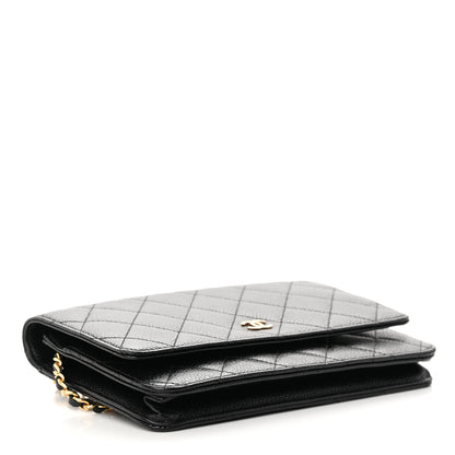 Chanel Caviar Quilted Wallet on Chain WOC Black 4 of 13