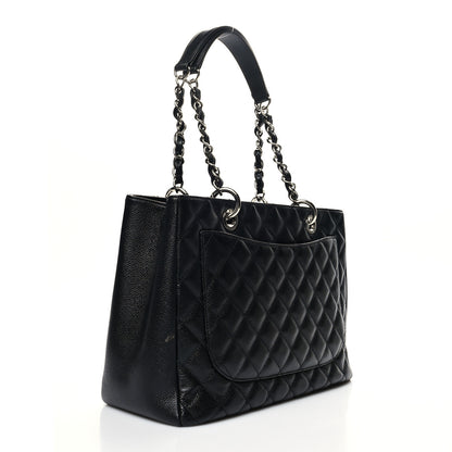 Chanel Caviar Quilted Grand Shopping Tote GST Black 3 of 12