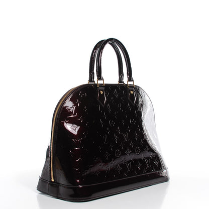 Louis Vuitton Vernis Alma GM Amarante 3 of 7