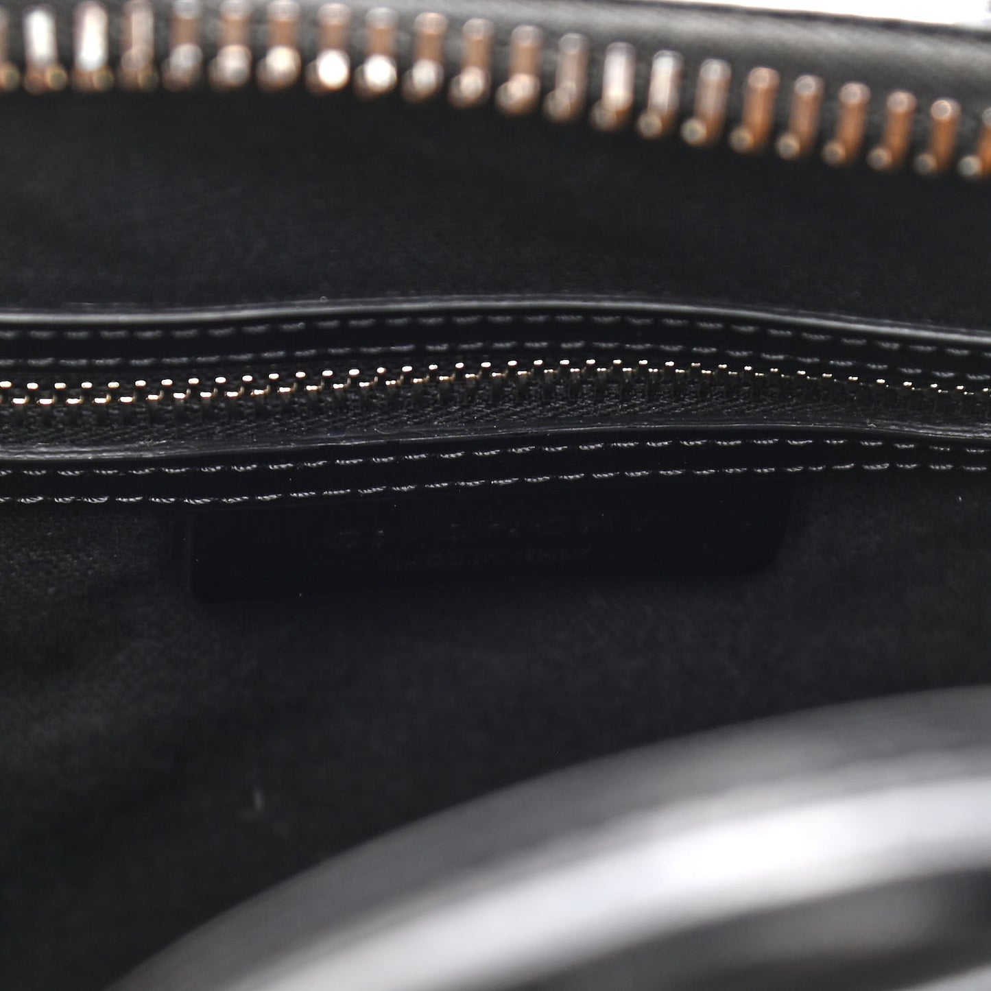 Shiny Lord Calfskin Mini Antigona Black