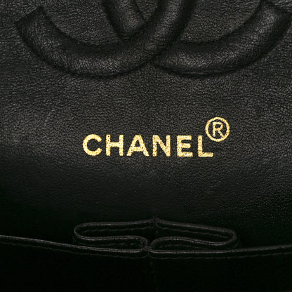 Chanel Denim Quilted Medium Double Flap Black 6 of 11