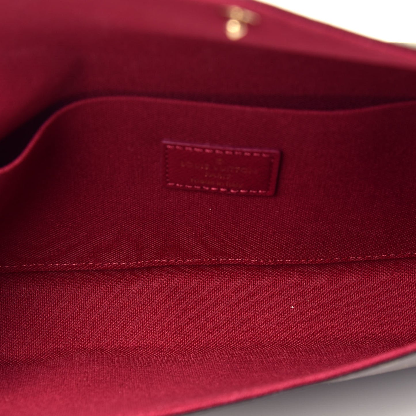 Monogram Pochette Felicie Chain Wallet Fuchsia
