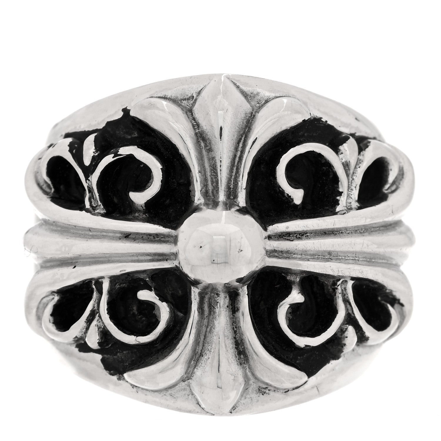 Chrome Hearts Sterling Silver Keeper Ring 57 8 1 of 4